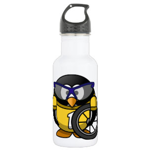 Cyclist penguin 532 ml water bottle