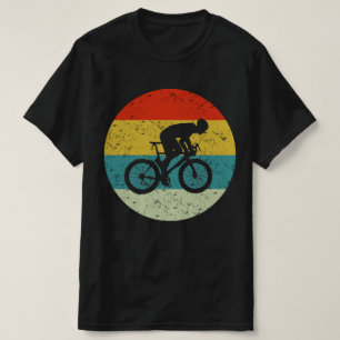 cyclist retro vintage silhouette 70s T-Shirt