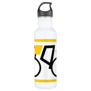 Cyclist riding his bicycle custom 710 ml water bottle