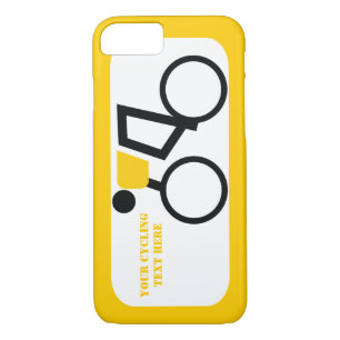 Cyclist riding his bicycle custom Case-Mate iPhone case