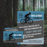 Cyclist Silhouette, Charity Bike-a-Thon Event Flyer<br><div class="desc">Cyclist Silhouette,  Charity Bike-a-Thon Event Advertising Flyer by The Business Card Store.</div>