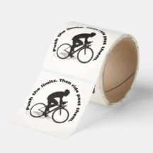 Cyclist Silhouette Sticker – Cycling Lover Decal