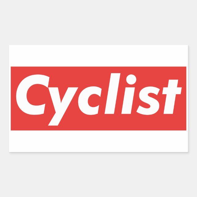 Cyclist Sticker (Front)