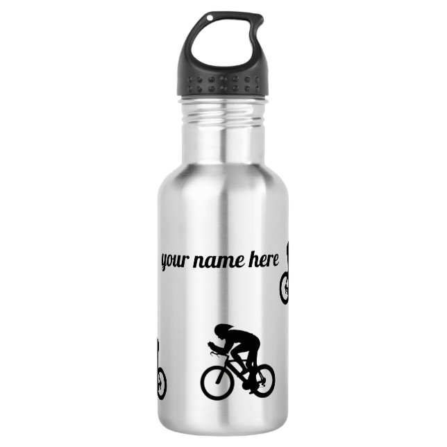 Cyclist water bottle, racing bike, customiseable 532 ml water bottle (Front)