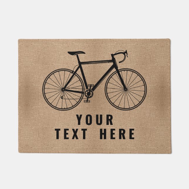 Cyclist Welcome for Home Customizable Bike Doormat (Front)