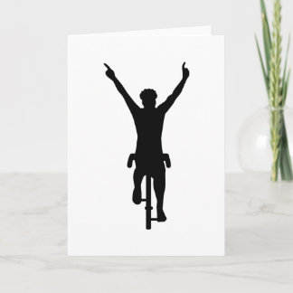 Cyclist winner card