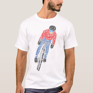 Cyclist Word Art Bicycle Bike T-Shirt