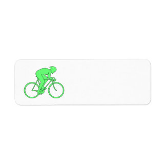Cycliste en vert.
