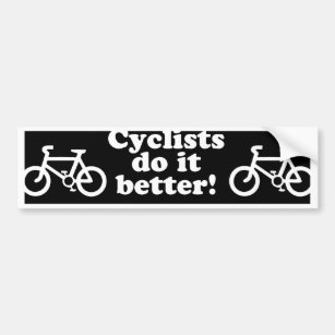 bumper ca cyclists sticker better