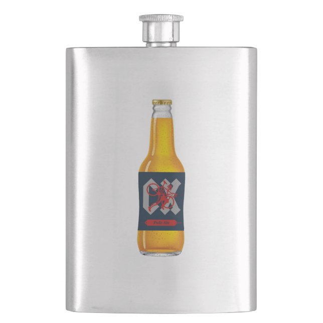Cyclocross Beer Hip Flask (Front)
