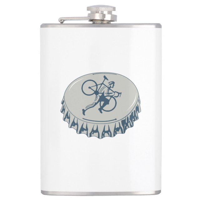 Cyclocross Beer Hip Flask (Front)