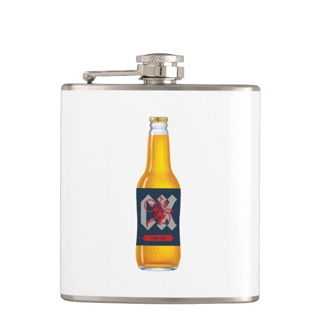 Cyclocross Beer Hip Flask (Front)