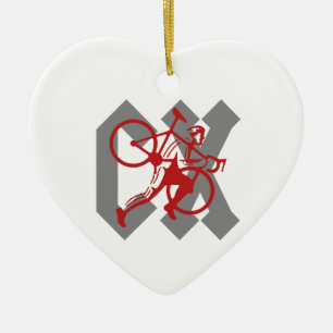 Cyclocross Ceramic Ornament