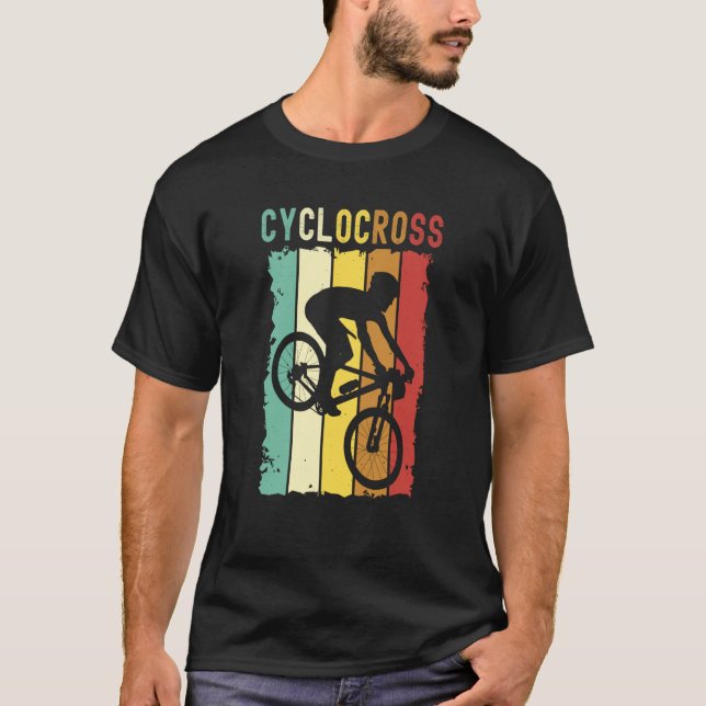 Cyclocross With Cyclocross Bicycle T-Shirt (Front)