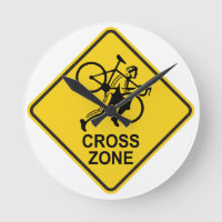 Cyclocross Zone Road Sign