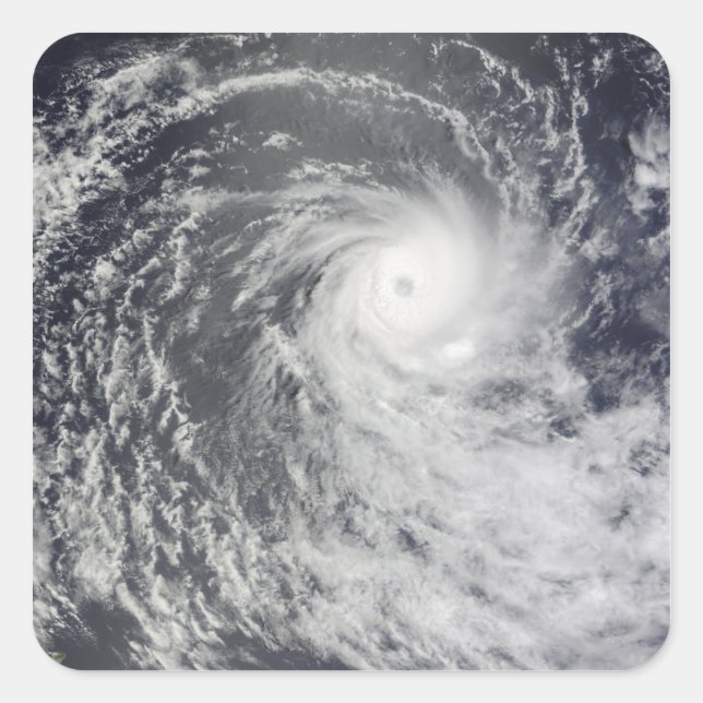 Cyclone Anja over the Southern Indian Ocean Square Sticker (Front)