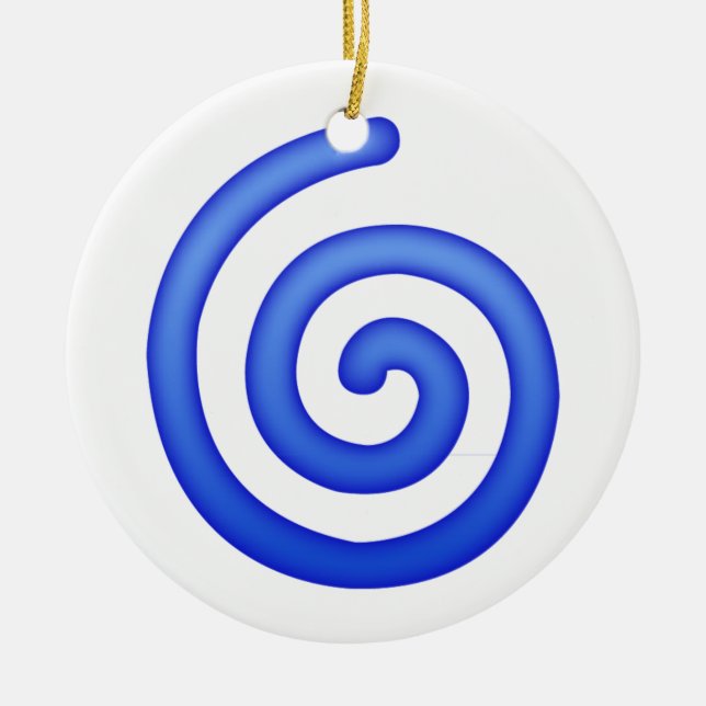 Cyclone - Emoji Ceramic Ornament (Front)