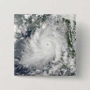 Cyclone Giri moves ashore over Burma 2 Inch Square Button