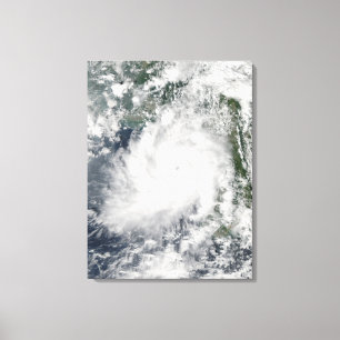 Cyclone Giri moves ashore over Burma Canvas Print