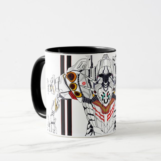 Cyclone Mecha Robot Mug (Front Left)