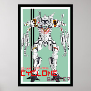 Cyclone Mecha Robot Poster