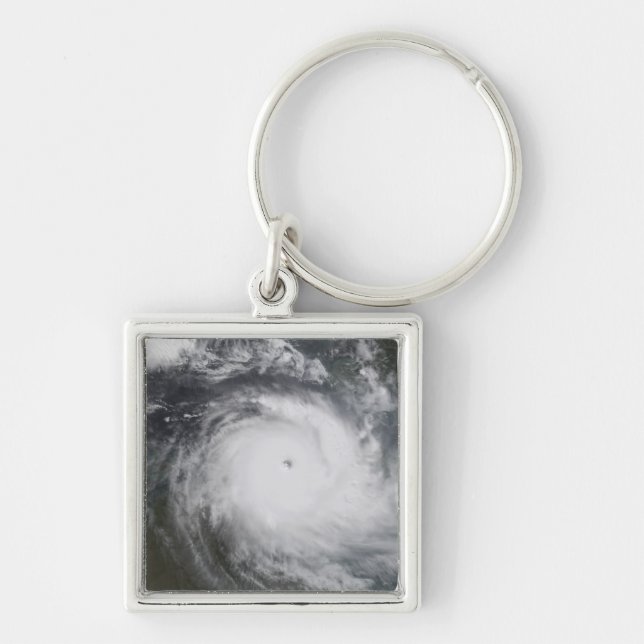 Cyclone Monica in the south Pacific Ocean Keychain (Front)