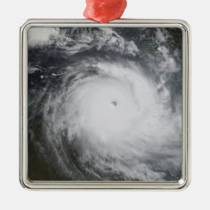 Cyclone Monica in the south Pacific Ocean Metal Ornament