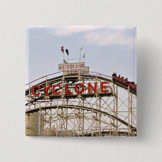 Cyclone Roller Coaster - Coney Island, NYC button