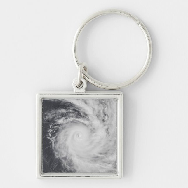 Cyclone Zoe in the South Pacific Ocean Keychain (Front)