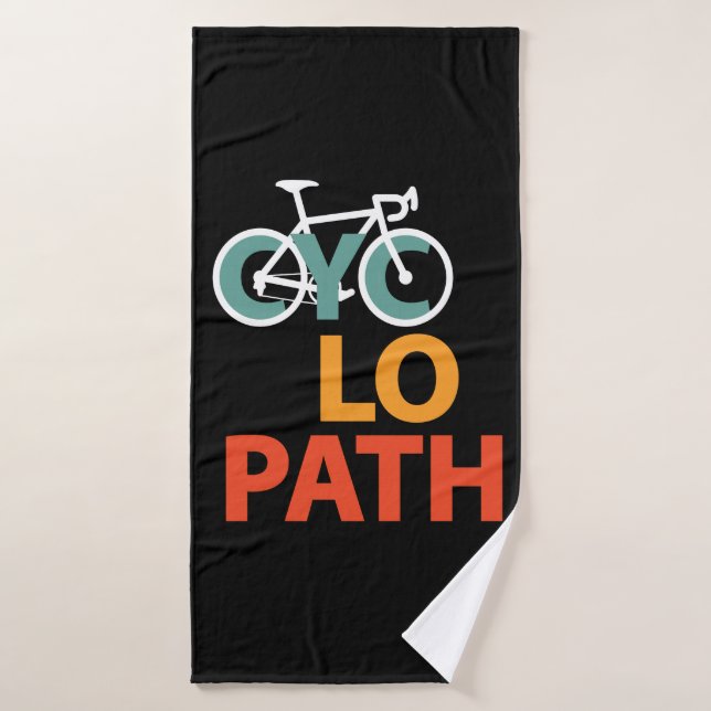 Cyclopath Bicycle Drôle Cyclisme (Serviette de bain)