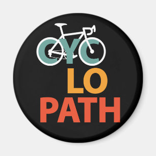 Cyclopath Bicycle Funny Cycling Magnet