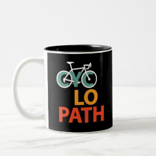 Cyclopath Bicycle Funny Cycling Two-Tone Coffee Mug