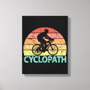 Cyclopath Funny Cycling Canvas Print