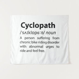 Cyclopath Funny Dictionary Definition Tapestry