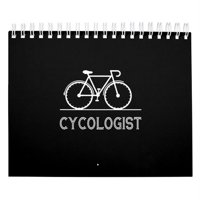 Cycologist Cycle Lover Gift Cycling Mountain Gift Calendar (Cover)