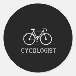 Cycologist Cycle Lover Gift Cycling Mountain Gift Classic Round Sticker
