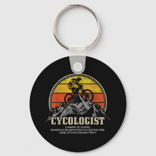Cycologist Definition Funny Mountain Bike MTB Keychain