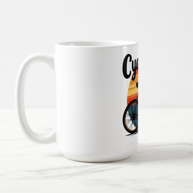 Cycologist: Energetic Biker Tee – for Cycling Coffee Mug (Left)