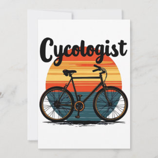 Cycologist: Energetic Biker Tee – for Cycling Invitation