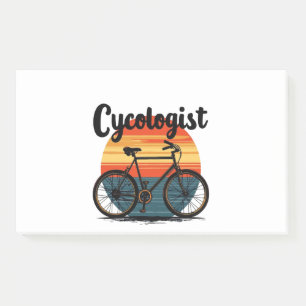 Cycologist: Energetic Biker Tee – for Cycling Post-it Notes