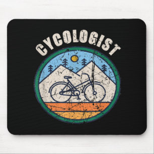 Cycologist Funny Bicycle Cycling Vintage Gift Mouse Pad