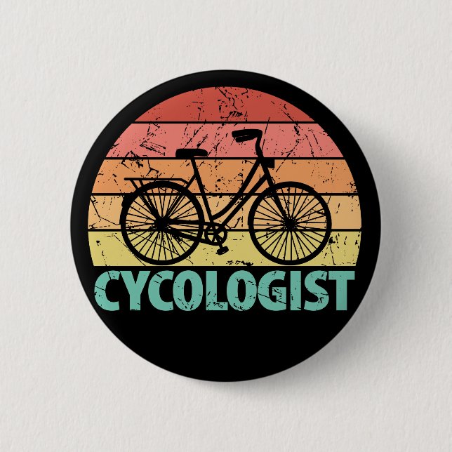 Cycologist Funny Cycling 2 Inch Round Button (Front)