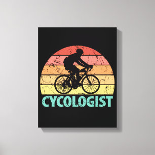 Cycologist Funny Cycling Canvas Print