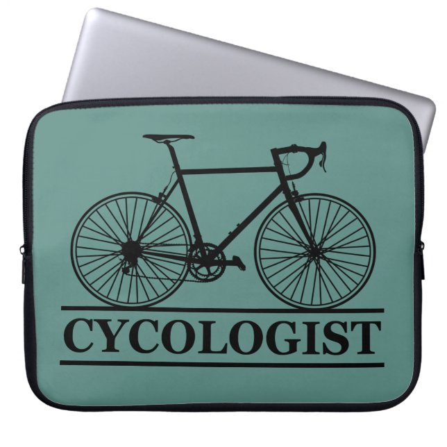 cycologist Funny Cycling for Cyclists and Bikers Laptop Sleeve (Front)