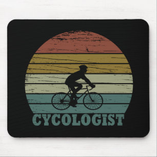 Cycologist funny cycling saying mouse pad