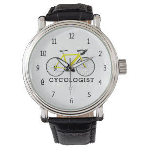 Cycologist Yellow Bicycle Watch