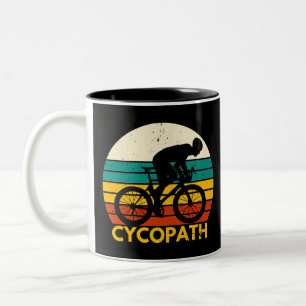 Cycopath /Cycling/Bicycle Two-Tone Coffee Mug