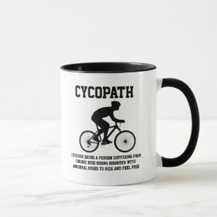 Cycopath Definition Bicycle Cycling Bikes Riding  Mug