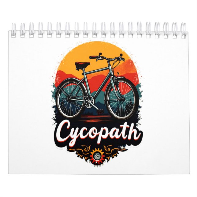 Cycopath: Energetic Bike and sunset Graphic Calendar (Cover)