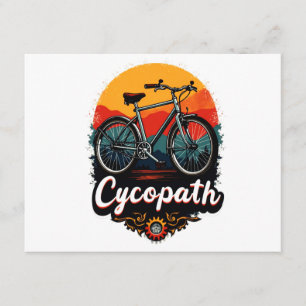 Cycopath: Energetic Bike and sunset Graphic Enclosure Card